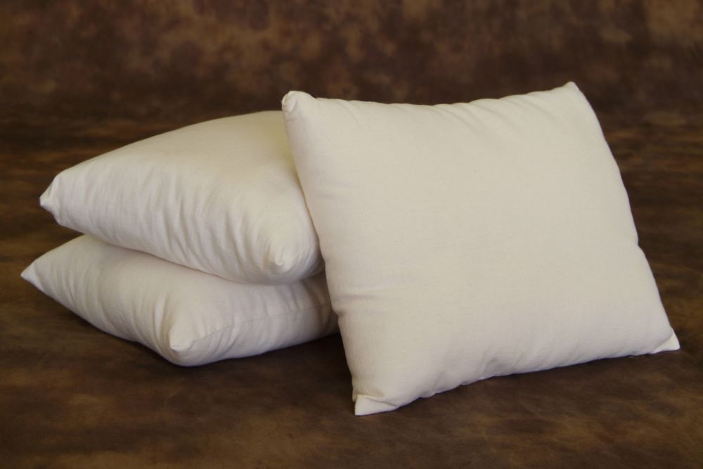 Bed Pillow, Natural Cotton Wool Fill